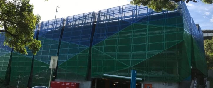 lismore hospital 6 levels of car parking safety barriers project